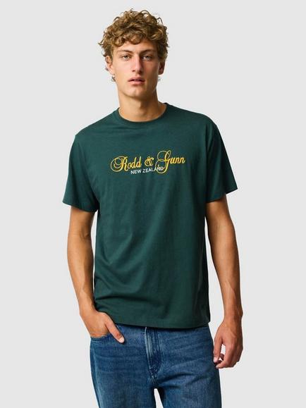 Rodd & Gunn Wendon Valley Australian Cotton Regular Fit Short Sleeve Logo T-Shirt, Forest