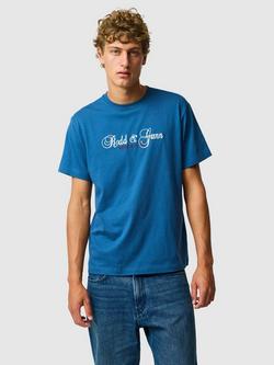 Rodd & Gunn Wendon Valley Australian Cotton Regular Fit Short Sleeve Logo T-Shirt, Denim