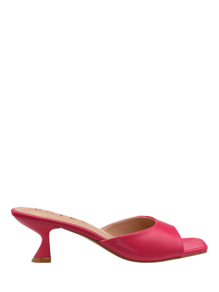 Ravel Blanch Flared Heel Mule Sandals, Pink