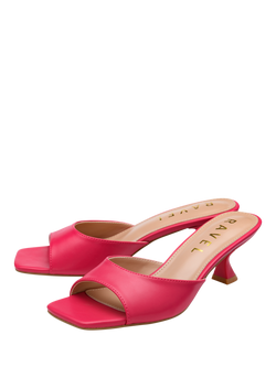 Ravel Blanch Flared Heel Mule Sandals - view 2, Pink