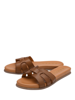 Ravel Hazon Leather Slider Sandals - view 2, Tan