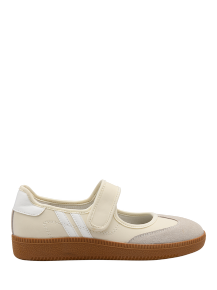Ravel Ferren Leather Mary Jane Trainers, Blue, Off White