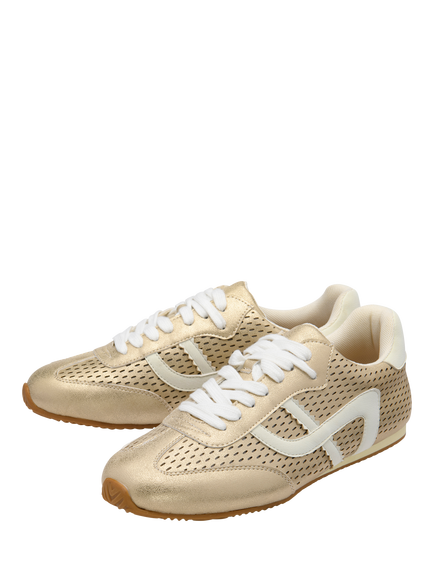 Ravel Lemmel Lace Up Trainers, Gold - view 2, Gold