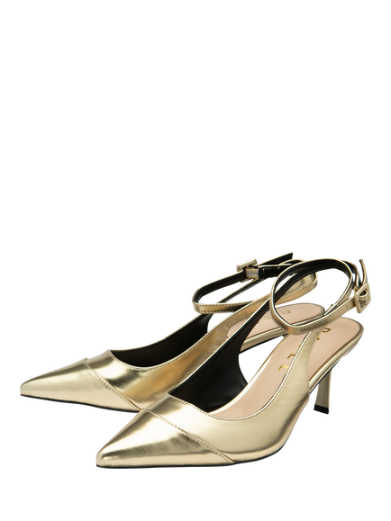 Ravel Catrine Slingback Court Shoes, Gold - view 2, Gold