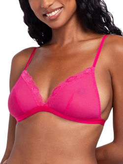 Dorina Misha Non Padded Bralette, Pack of 3, Fuchsia/Pink/Black, Fuchsia/Pink/Black