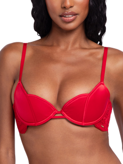 Dorina Amar Padded Demi Bra, Red, Red