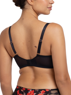 Dorina Anahi Floral Padded Demi Bra, Black/Multi - view 2, Black/Multi