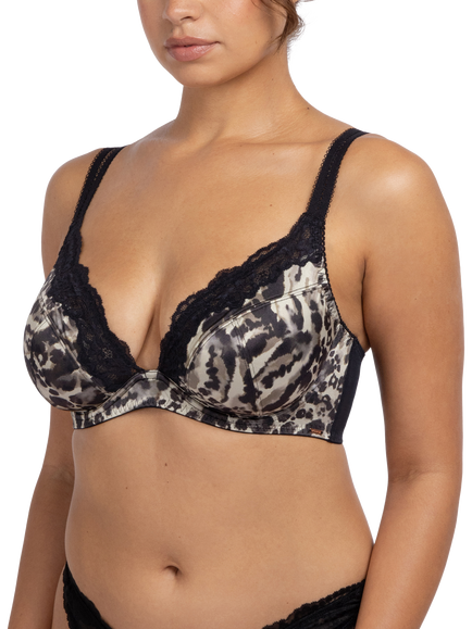 Dorina Origins Print Non Padded Full Coverage Bra, Black/Multi, Black/Multi