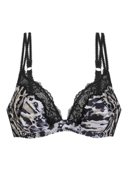 Dorina Origins Print Non Padded Full Coverage Bra, Black/Multi - view 2, Black/Multi