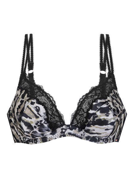 Dorina Origins Print Non Padded Full Coverage Bra, Black/Multi - view 2, Black/Multi