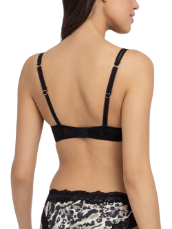 Dorina Origins Print Padded Push Up Plunge Bra, Black - view 2, Black