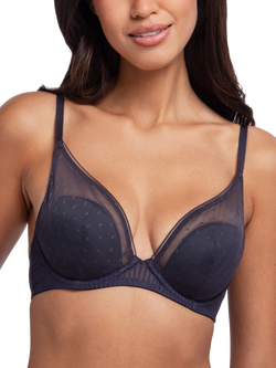 Dorina Madison Padded Plunge Bra, Grey, Grey