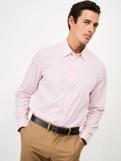 Crew Clothing Cotton Regular Fit Stripe Shirt, Pastel Pink, Pastel Pink