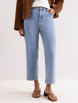 Phase Eight Petite Lexi Crop Jeans, Light Blue Wash, Light Blue Wash