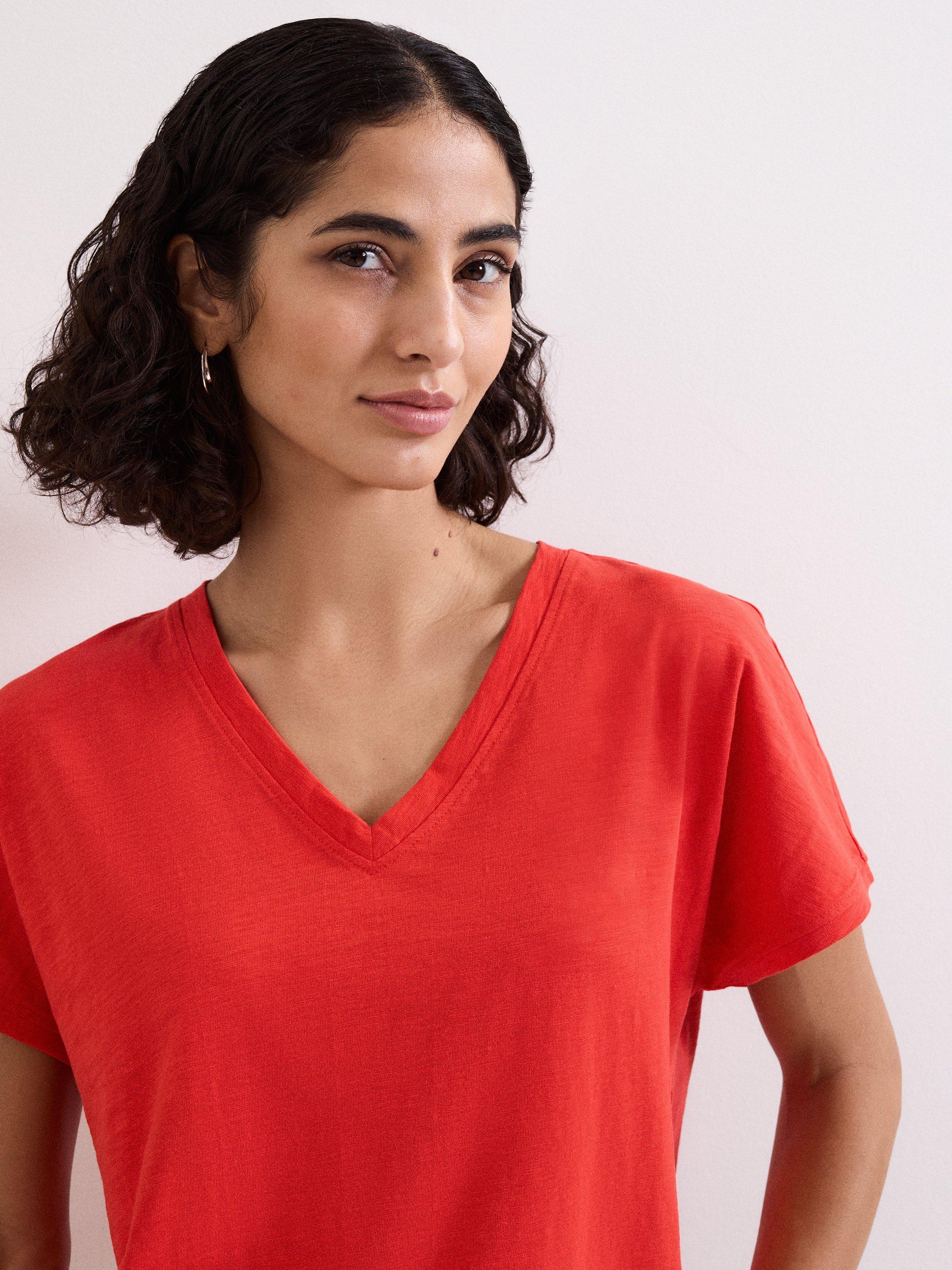 Phase Eight Saphiya T-Shirt, Coral