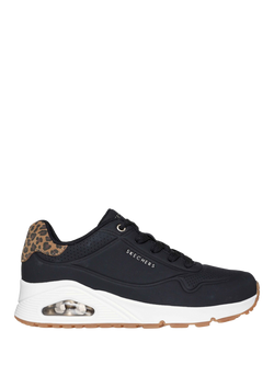 Skechers Street UNO Jungle Nite Trainers, Black