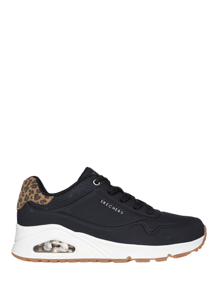 Skechers Street UNO Jungle Nite Trainers, Black