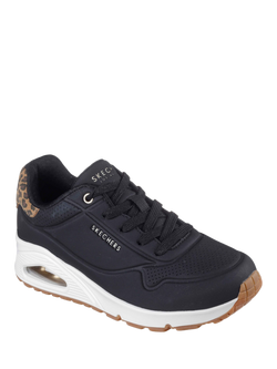 Skechers Street UNO Jungle Nite Trainers - view 2, Black