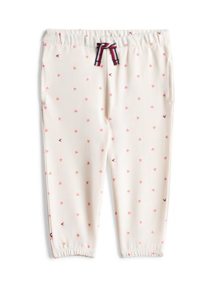 Tommy Hilfiger Baby Cotton Blend Drawstring Joggers, White Natural, White Natural