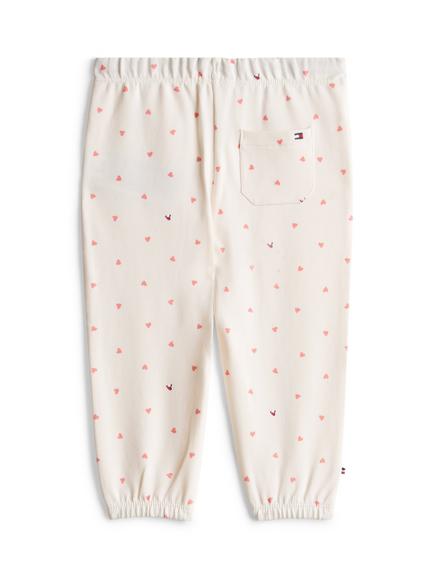 Tommy Hilfiger Baby Cotton Blend Drawstring Joggers, White Natural - view 2, White Natural