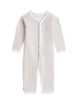Tommy Hilfiger Baby Ribbed Striped Bodysuit, Natural Beige, Natural Beige