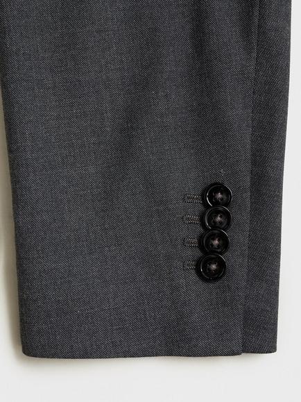 Mango Milan Tailored Single Button Blazer, Grey - view 2, Grey