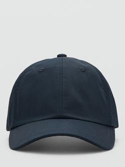 Mango Cotton Curved Brim Baseball Cap, Navy - view 2, Navy
