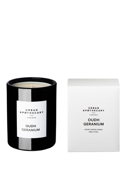 Urban Apothecary Oudh Geranium Scented Candle, 300g - view 2, Multi