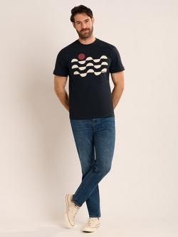 Brakeburn Pakenham Graphic T-Shirt, Navy, Navy