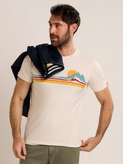 Brakeburn Peterstow Graphic T-Shirt, Cream, Cream