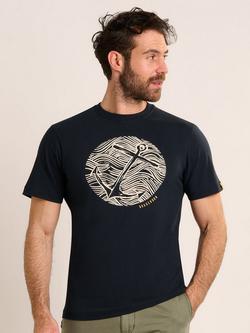Brakeburn Ratley Graphic T-Shirt, Navy, Navy