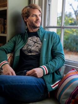 Brakeburn Ratley Graphic T-Shirt, Navy - view 2, Navy