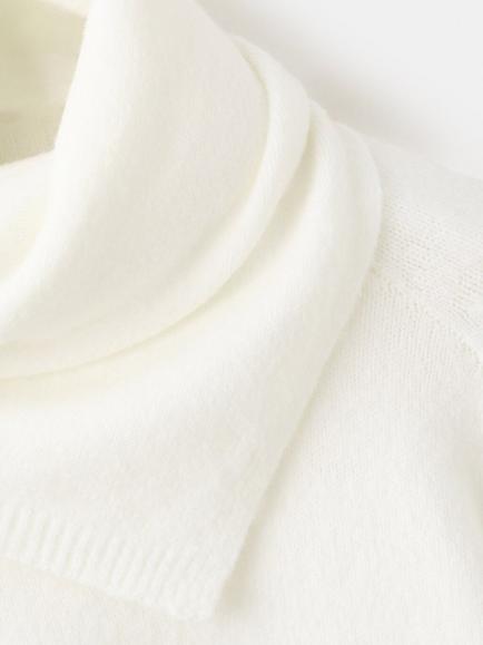 Mango Scarf Neck Jumper, Raw - view 2, Raw