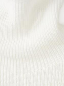 Mango Funnel Neck Ribbed Jumper, Off White - view 2, Off White