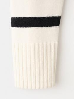 Mango Crew Neck Stripe Jumper, Raw - view 2, Raw