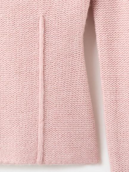 Mango Boat Neck Seam Detail Jumper - view 2, Pink
