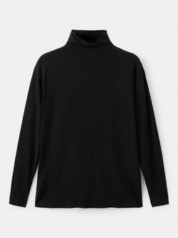 Mango Turtleneck Long Sleeve Jumper, Black, Black