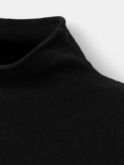 Mango Turtleneck Long Sleeve Jumper, Black - view 2, Black