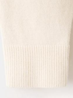 Mango Mock Neck Colour Contrast Jumper, Raw - view 2, Raw