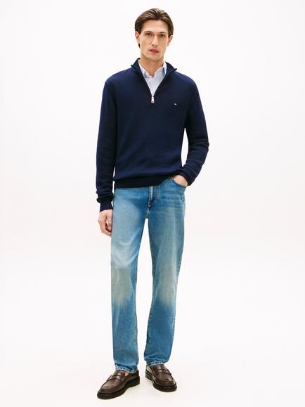 Tommy Hilfiger Denton Straight Leg Jeans, Blue Mid - view 2, Blue Mid