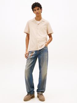 Tommy Hilfiger Short Sleeve Woven Shirt, Natural - view 2, Natural