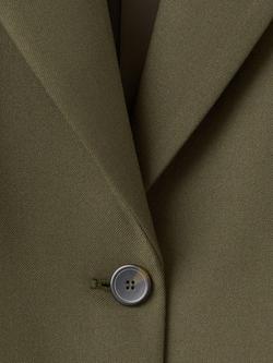Mango Tailored Single Breasted Blazer, Khaki - view 2, Khaki