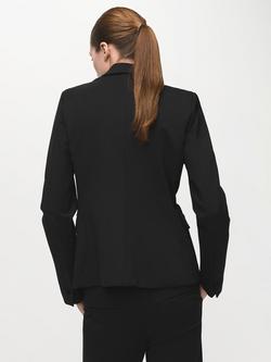 Mango Single Breasted Tailored Blazer, Black - view 2, Black
