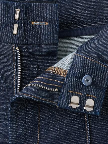 Mango High Rise Barrel Leg Jeans, Soft Blue - view 2, Soft Blue