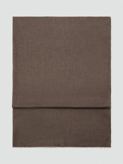 Mango Draped Frayed Trim Scarf, Taupe