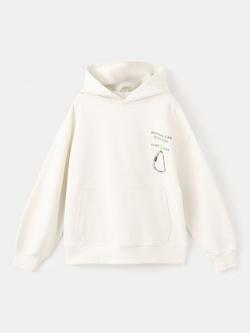 Mango Kids' Graphic Hoodie, Raw, Raw