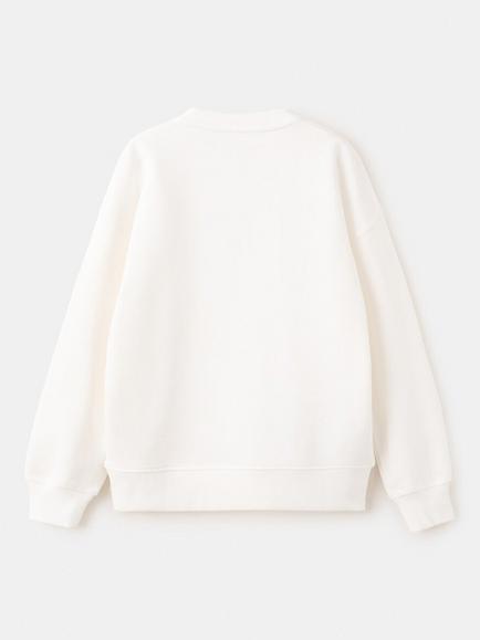 Mango Kids' Sudadera Cotton Graphic Sweatshirt, Natural - view 2, Natural