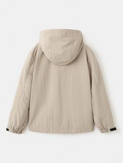 Mango Kids' Hooded Parka, Taupe - view 2, Taupe