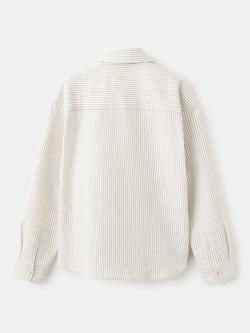 Mango Kids' Cotton Stripe Shirt, Raw - view 2, Raw