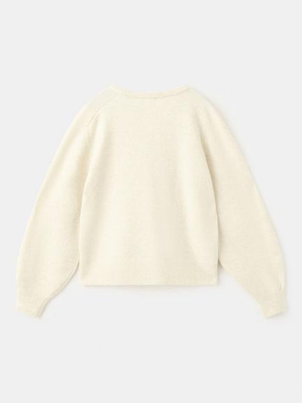Mango Kids' Long Sleeve Cardigan, Yellow - view 2, Yellow